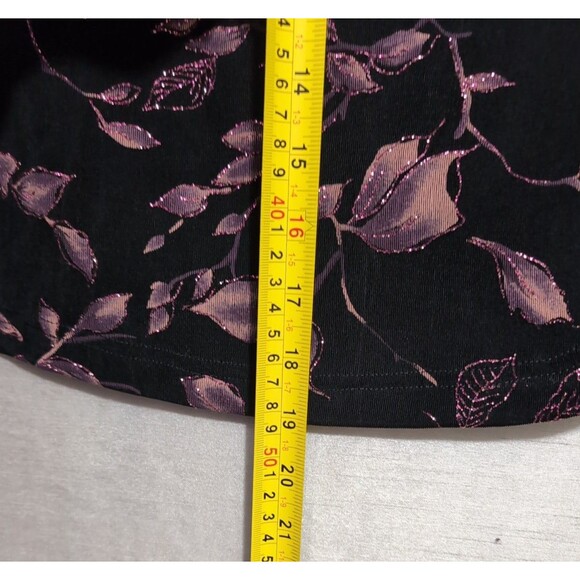 JBS LTD Top Metallic Pink Sparkle Cowl Neck/Back Vintage Size XL Holiday Festive - Picture 6 of 16